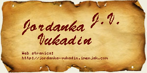 Jordanka Vukadin vizit kartica